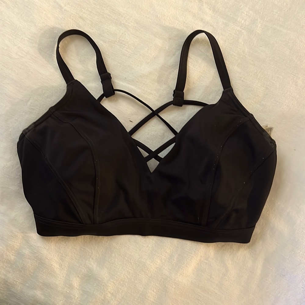 Prana Black Underwire Bathing Suit Top